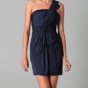 BCBG satin dress.